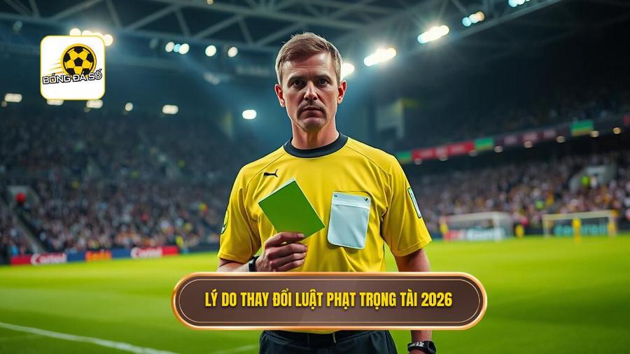 Lý do thay đổi luật phạt trọng tài 2026