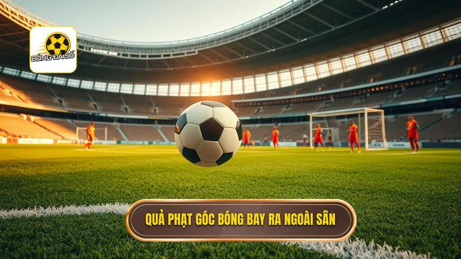 Quả phạt góc bóng bay ra ngoài sân