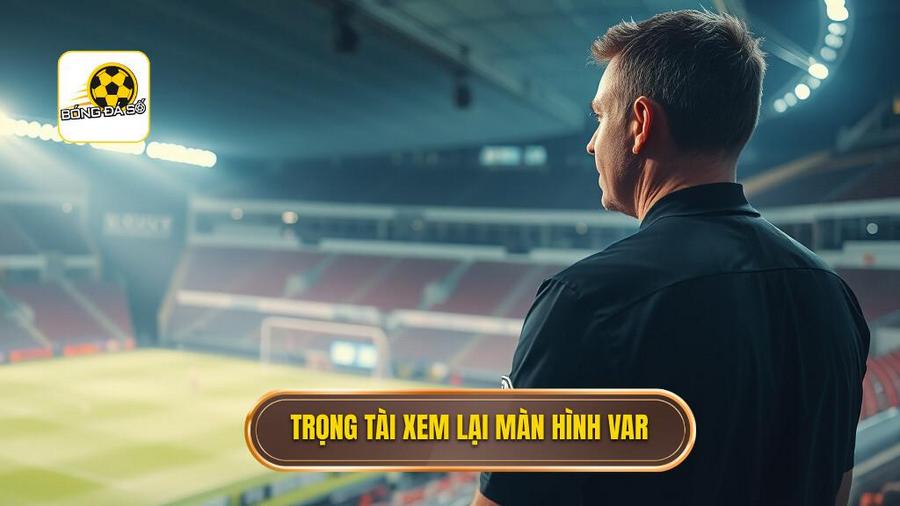 Trọng tài xem lại màn hình VAR