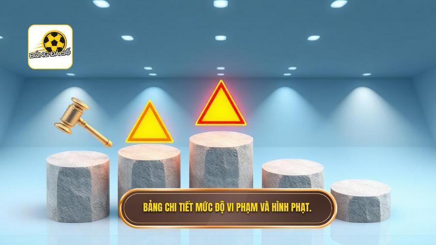 Bảng chi tiết mức độ vi phạm và hình phạt