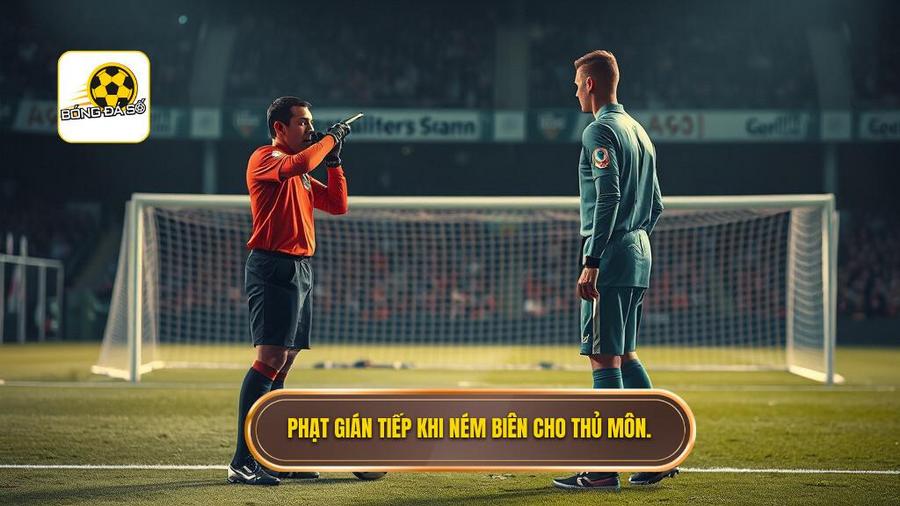 Phạt gián tiếp khi ném biên cho thủ môn