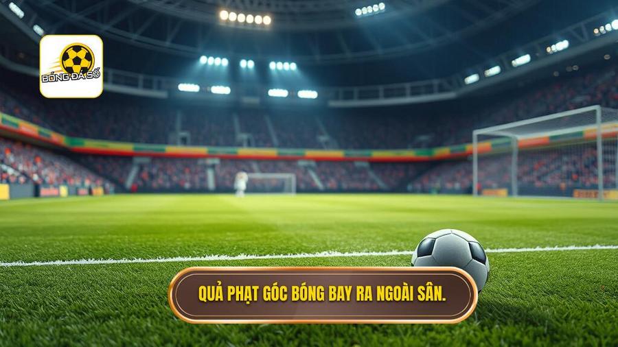 Quả phạt góc bóng bay ra ngoài sân