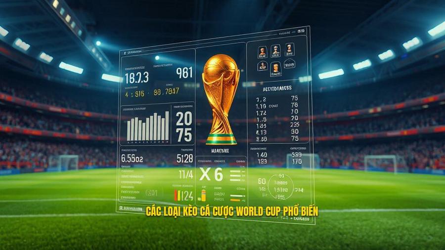 2. Các loại kèo cá cược World Cup phổ biến